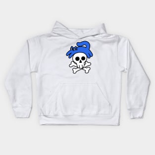 Cat And Skull And Crossbones Kids Hoodie